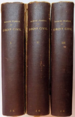 TRAITE ELEMENTAIRE DE DROIT CIVIL par MARCEL PLANIOL, VOL I-III, PARIS 1920 foto