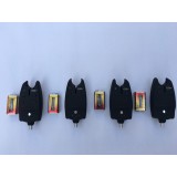 SET 4 Avertizori digitali Rainbow TLI07 negru cauciucat cu mufa jack