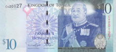 Bancnota Tonga 10 Pa&amp;#039;anga (2009) - PNew UNC foto