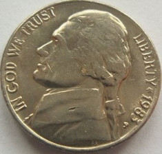 Moneda 5 Centi - SUA, anul 1983 *cod 1491 a.UNC foto