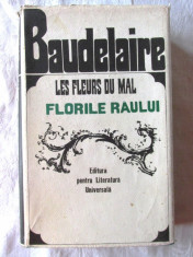 &amp;quot;LES FLEURS DU MAL / FLORILE RAULUI&amp;quot;, Charles Baudelaire, 1967. Carte noua foto