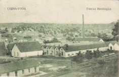 DOBROGEA - CERNAVODA . CERNA-VODA - FABRICA METALURGICA . CIRCULATA 1926 foto