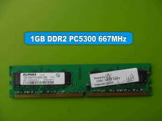 Memorie RAM PC DDR2 1GB PC5300 667MHz Elpida foto