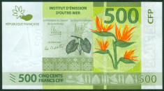 Bancnota Teritoriile Franceze din Pacific 500 Franci (2014) - PNew UNC foto