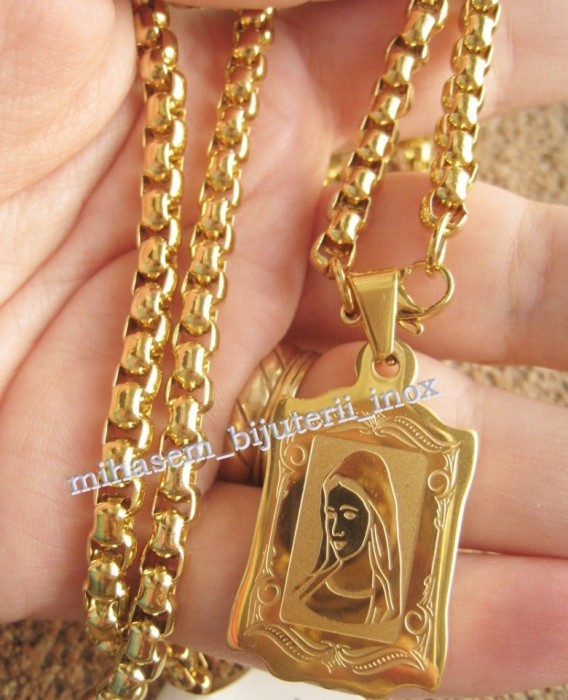 Lant + medalion INOX placat=50 ron Lant + medalion INOX placat=50 ron