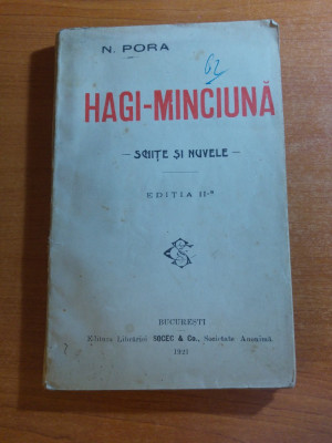 hagi-minciuna - schite si nuvele din anul 1921( n. pora ) foto