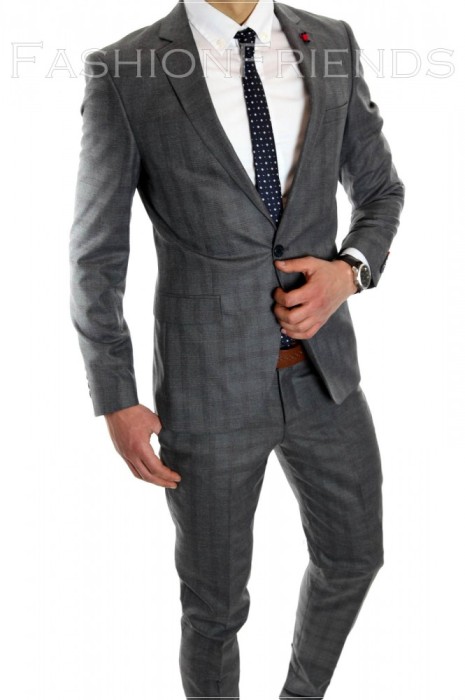 Costum tip ZARA - sacou + pantaloni - costum barbati casual office - 6069 foto mare Costum tip ZARA - sacou + pantaloni - costum barbati casual office - 6069 foto mare