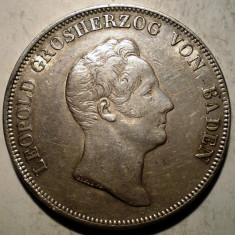 G.248 GERMANIA BADEN LEOPOLD I KRONEN THALER TALER 1831 XF ARGINT