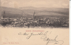 BISTRITA VEDERE GENERALA CLASICA CIRCULATA 1900 EDITURA M. BINDER BISTRITA foto