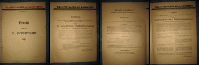 Asigurari Transsylvania &amp;amp; Landwirte 1943. Raport asupra anului de afaceri 1943. foto
