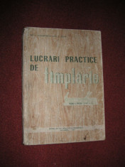 V.CONSTANTINESCU - LUCRARI PRACTICE DE TAMPLARIE - MANUAL PT CLASA A V-A - 1960 foto