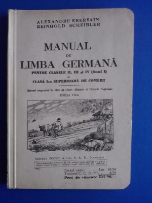 Manual de limba germana 1942 / R4P1F foto