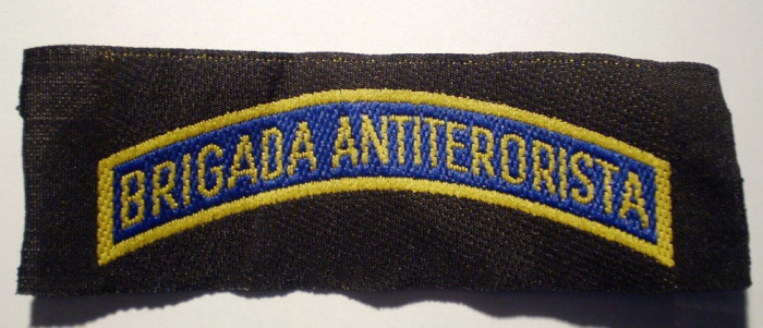 5.532 ROMANIA ECUSON EMBLEMA PATCH BRIGADA ANTITERORISTA 75mm