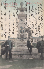 SALUTARI DIN BRAILA STATUIA LUI TRAIAN MONTATA IN GRADINA SFTII. ARHANGHELI 1909 foto