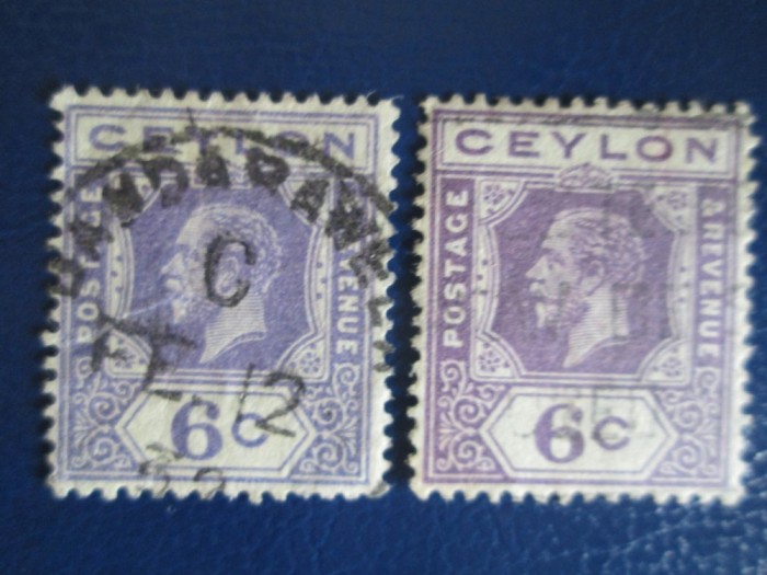 TIMBRE CEYLON STAMPILATE