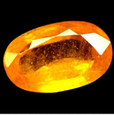 safir galben intens natural din Madagscar 3.82 ct ideal ptr pandantiv sau inel foto