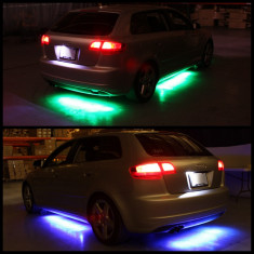 Kit Lumini Auto sub Masina 7 Culori Under Car LED Neon Lights Kit Telecomanda foto