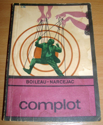 Complot - Boileau / Narcejac foto