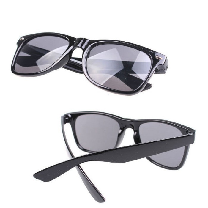 Ochelari soare model deosebit Retro Vintage negru plastic