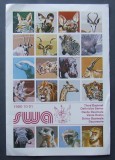 S.W.AFRICA 1980 - FAUNA, 17 VALORI NEOBLIT SI 1 CARTON PREZ. UZAT OBLIT - AS 183