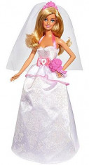 Papusa Barbie Mireasa Mattel Barbie Bride Doll DHC35 foto