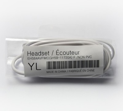 Hands-Free Samsung EHS64AVFWE (GH59-11720A) 3.5mm Stereo Headset with Remote foto