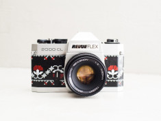 Revueflex 2000CL + 50mm f/2 - aparat foto vechi functional de colectie, pe film foto