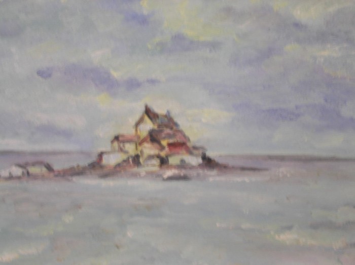 Tablou - acuarela peisaj marin - RADU MITRON - 32 x 23 cm