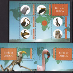 Gambia 2011 fauna pasari MI 6534-39 + bl.823,824 MNH w27