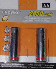 Baterie Acumulator li-ion 2850 mAH tip AA 2 buc/blister foto