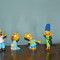 lot 5 figurine familia Simpson vintage 1990 cu stanta The Simpsons