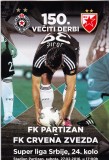 Program meci fotbal de colectie(derby-ul nr.150) PARTIZAN BELGRAD - STEAUA ROSIE