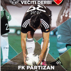 Program meci fotbal de colectie(derby-ul nr.150) PARTIZAN BELGRAD - STEAUA ROSIE