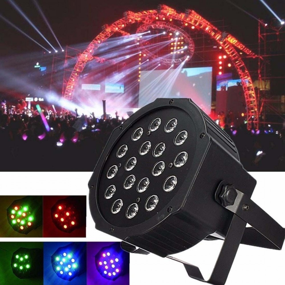 PROIECTOR Scaner joc lumini craciun Glob DISCO Lumini 18 LEDuri RGB CLUB  dmx | Okazii.ro