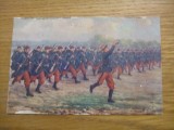 SOLDATI LA ATAC - Militar - carte postala color - necirculata