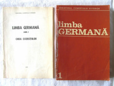 LIMBA GERMANA Vol. 1 + Cheia exercitiilor, Ministerul Comertului Exterior, 1973 foto