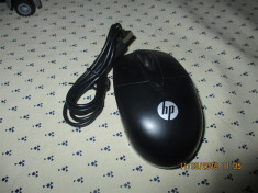 Mouse Optic HP Mini Travel Mouse, USB, Negru , perfect functional, fir:1m foto