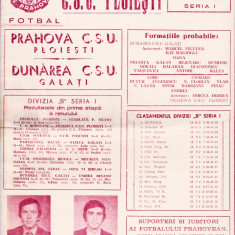 Program meci fotbal PRAHOVA CSU PLOIESTI - DUNAREA CSU GALATI 24.03.1985