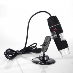 Microscop Foto - Video Digital USB 500X cu 8 LED-uri si stand suport foto