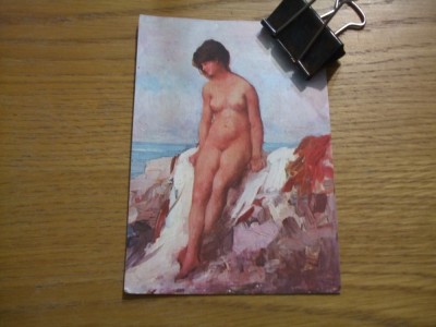 NUD PE MALUL MARII - Nicolae Grigorescu - Carte Postala color - necirculata foto