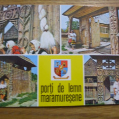 PORTI DE LEMN MARAMURESENE - Carte Postala color - necirculata