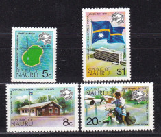 Nauru 1974 UPU harti MI 111-114 MNH w27 foto