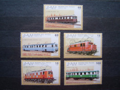 Trenuri locomotive - serie nestampilata MNH - Sahara 1992 foto