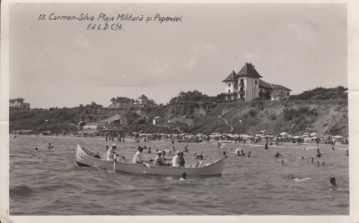 CONSTANTA,CARMEN-SILVA, PLAJA MILITARA SI POPOVICI , ED L.D.CTA, CIRC. AUG.&amp;#039;&amp;#039;937 foto