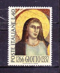 Timbre ITALIA 1966 = ANIV. 700 ANI GIOTTO foto