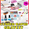 KIT SET UNGHII FALSE GEL UV MANICHIURA LAMPA 36W,PRIMER,TOP COAT PILA electrica