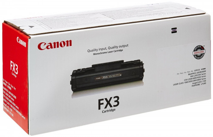 Canon FX-3 Cartus Toner Negru, 2700 pagini