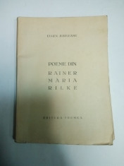 POEME DIN RAINER MARIA RILKE - EUGEN JEBELEANU - ( CU DEDICATIE ) foto