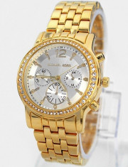 CEAS DAMA MICHAEL KORS TIMEZONE ELITE GOLD&amp;amp;DIAMONDS-SUPERB-COLECTIE NOUA 2016 foto