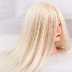 Cap Manechin Coafor Par Blond 50% Natural - 80 cm foto